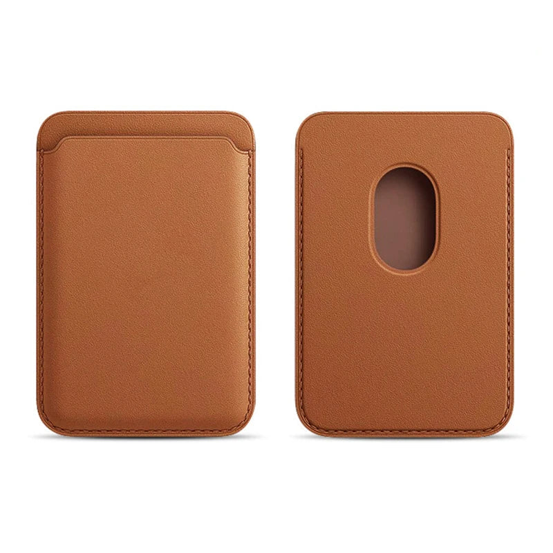Porte-carte magnétique Wallsafe fixé à l'arrière d'un iPhone