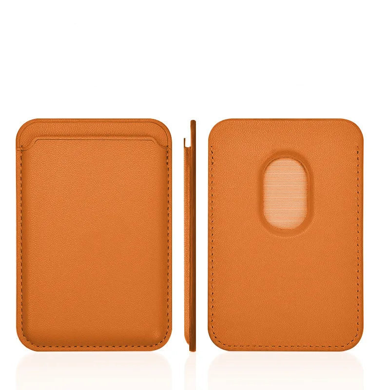 Porte-carte MagSafe Wallsafe en cuir vegan, vue détaillée