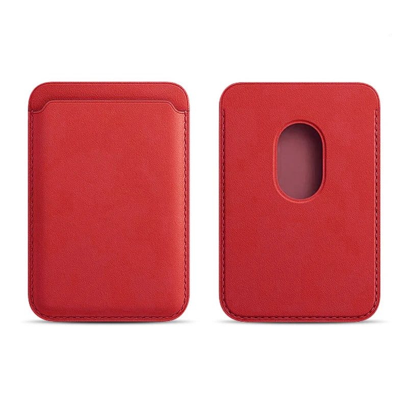 Porte-carte MagSafe Wallsafe en cuir vegan, vue détaillée