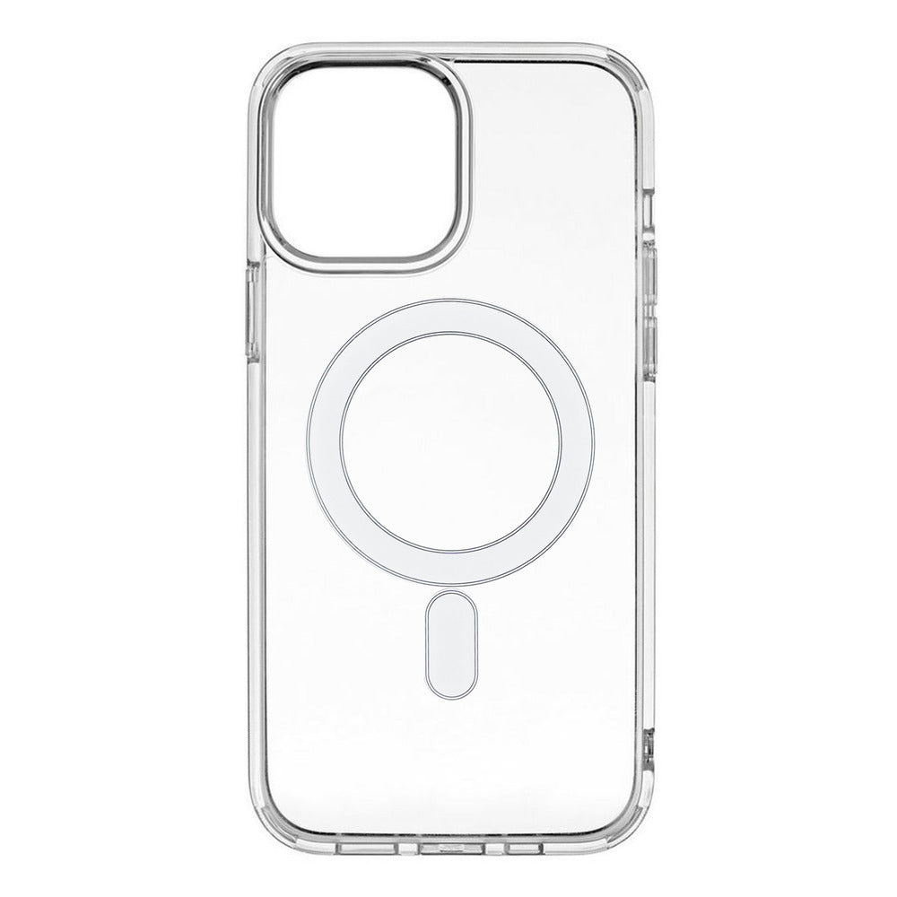 Coque transparente compatible MagSafe anti-choc Wallsafe